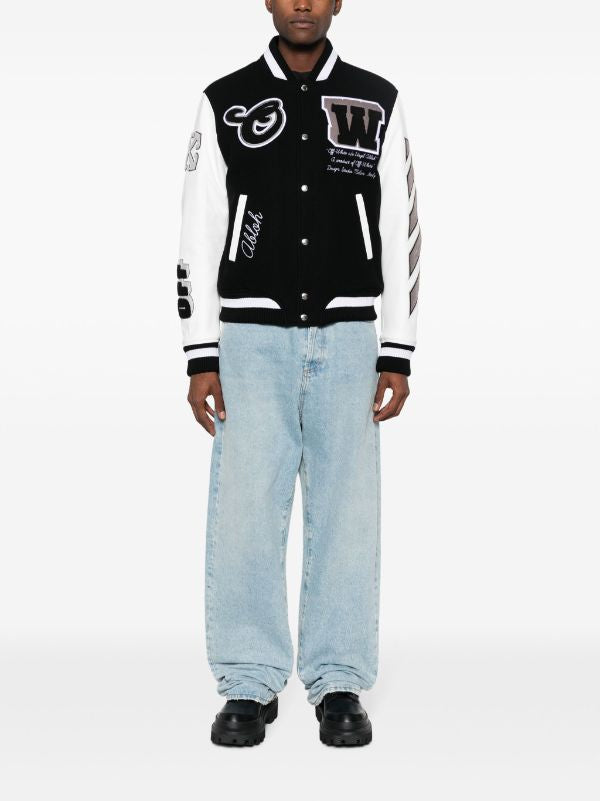 Off-White
Lea appliqué varsity jacket