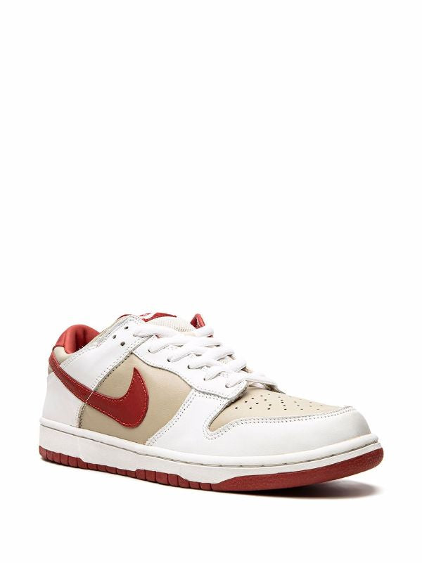 Nike
Dunk Low Pro &quot;Light Stone/Varsity Red&quot; sneakers