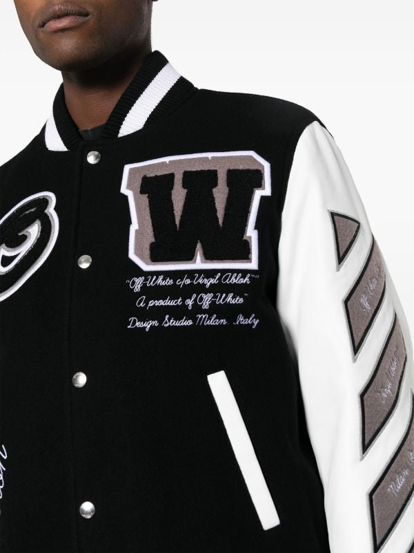 Off-White
Lea appliqué varsity jacket