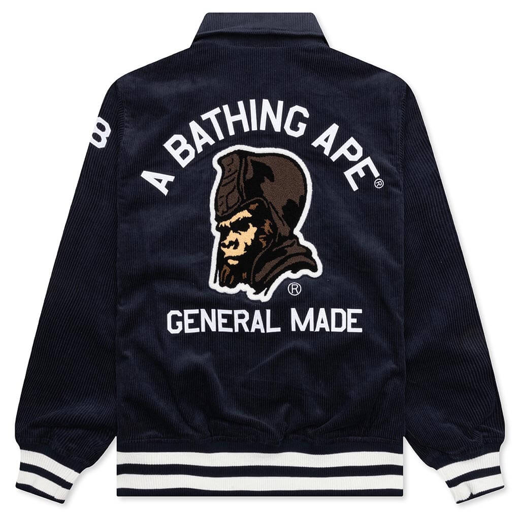 General Corduroy Varsity Jacket - Navy